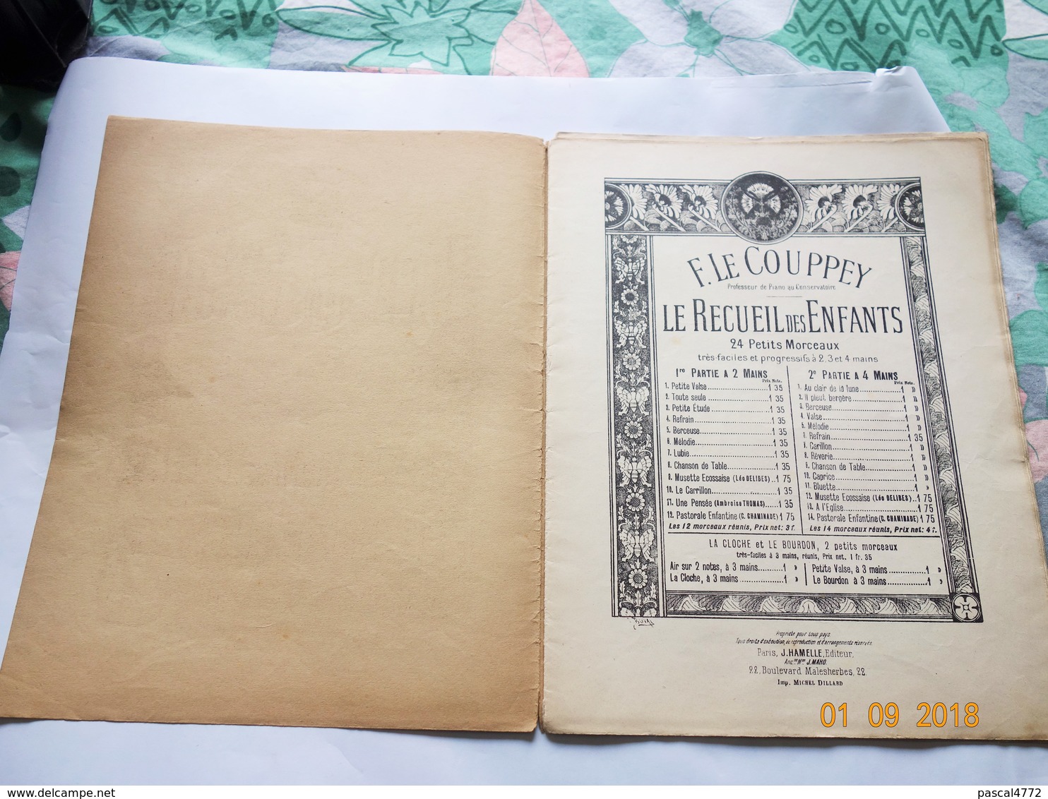 PARTITION MUSIQUE LE RECUEIL DES ENFANTS 12 PETITS MORCEAUX TRES FACILE A. THOMAS LEO DELIBES C. CHAMINADE F. LECOUPPEY - Autres & Non Classés