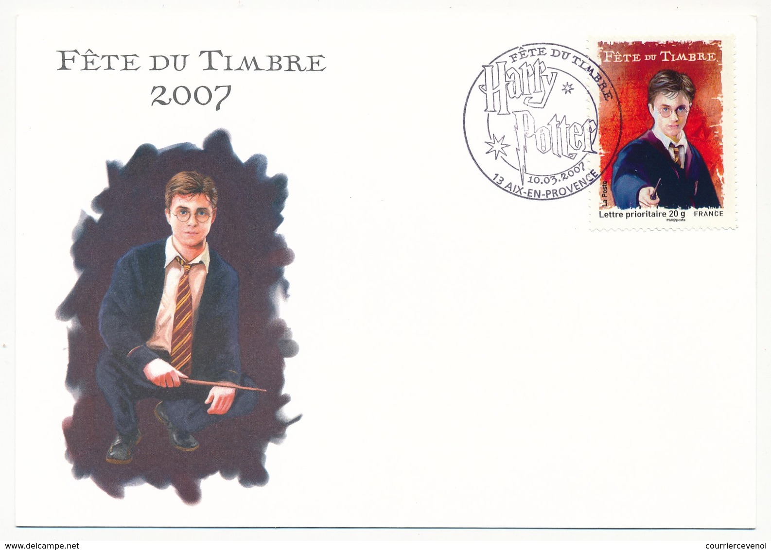 3 Cartes Fédérales - Fête Du Timbre AIX En PROVENCE 2007 - HARRY POTTER - Lettres & Documents