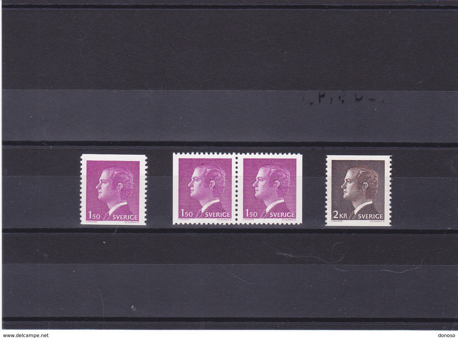 SUEDE 1980 CHARLES XVI Yvert 1095-1096 + 1095a NEUF** MNH - Neufs