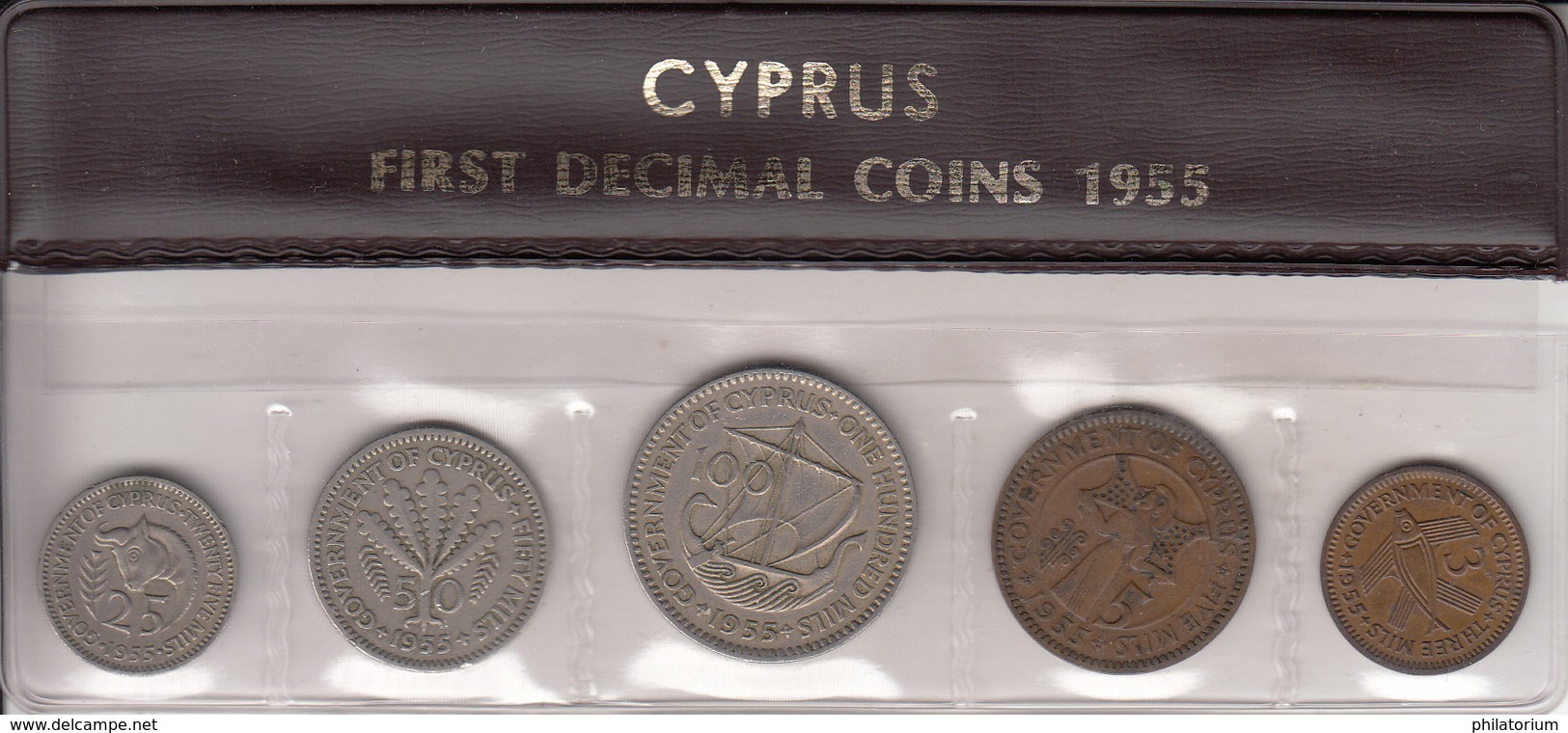 CHYPRE   KIBRIS  CYPRUS  Série De 5 Pièces De 1955 - Chypre