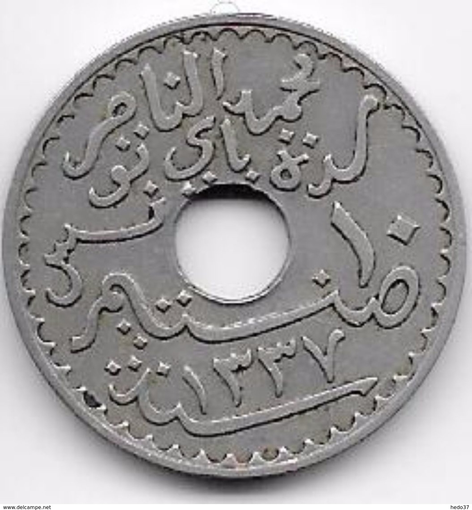 Tunisie 10 Centimes 1919 - Otros – Africa