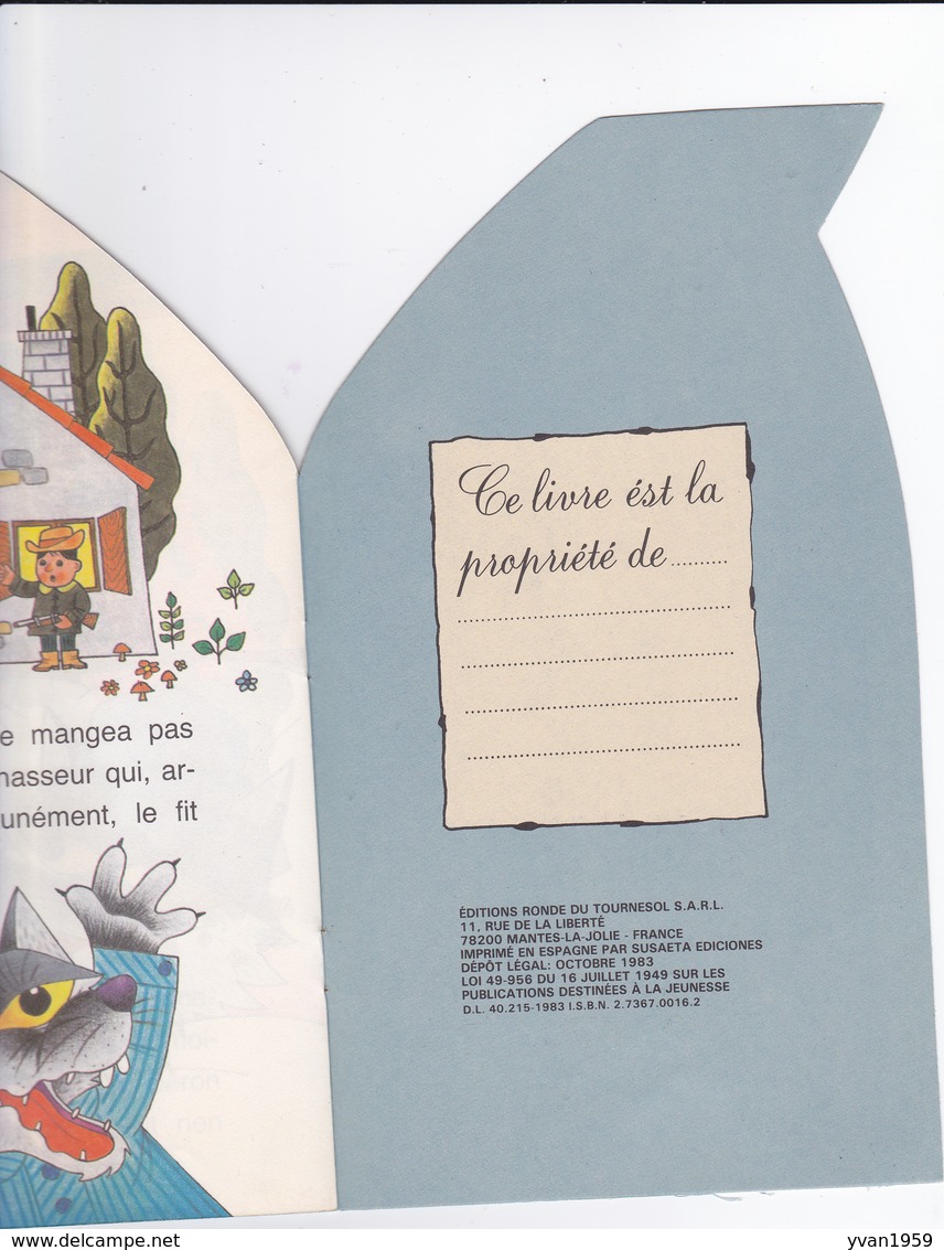 LIVRE DE CONTE ENFANT  5 PAGES ILLUSTREES 24 X 13 CM - Bibliotheque De La Jeunesse