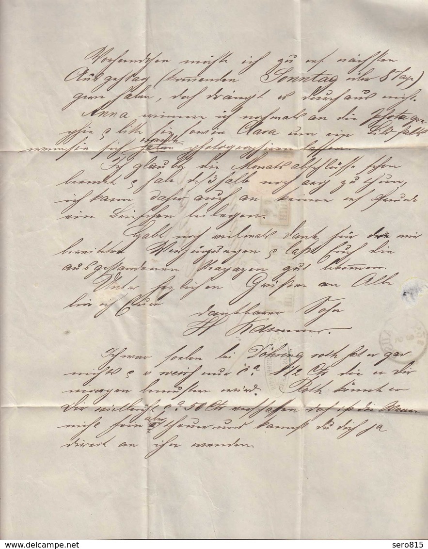 Norddeutscher Bund 1870 Brief Hirschberg Schlesien N. Glaugau  (20087 - Sonstige & Ohne Zuordnung