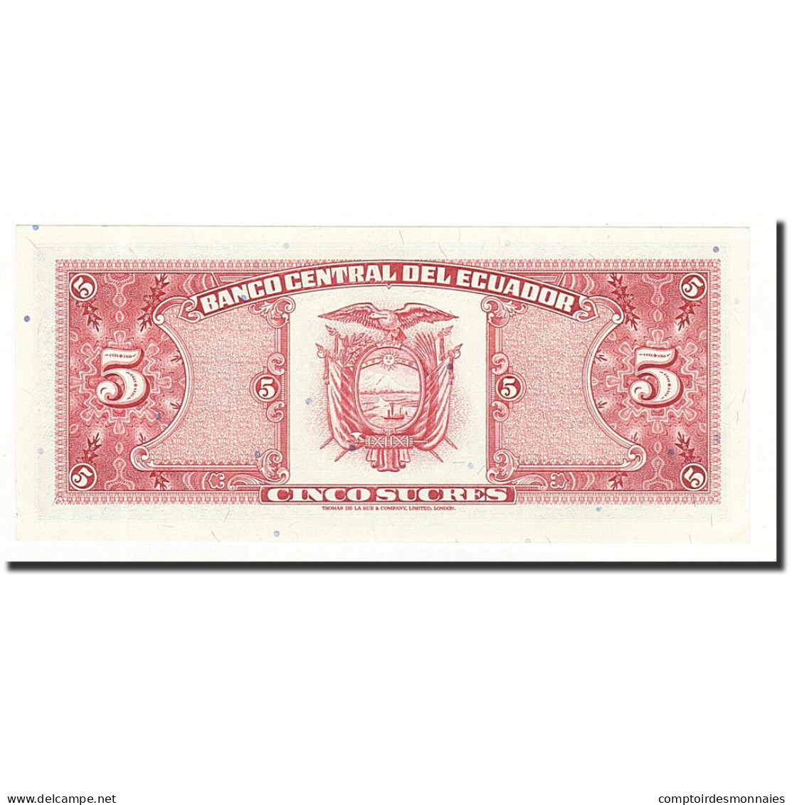 Billet, Équateur, 5 Sucres, 1988-11-22, KM:120A, SPL+ - Ecuador