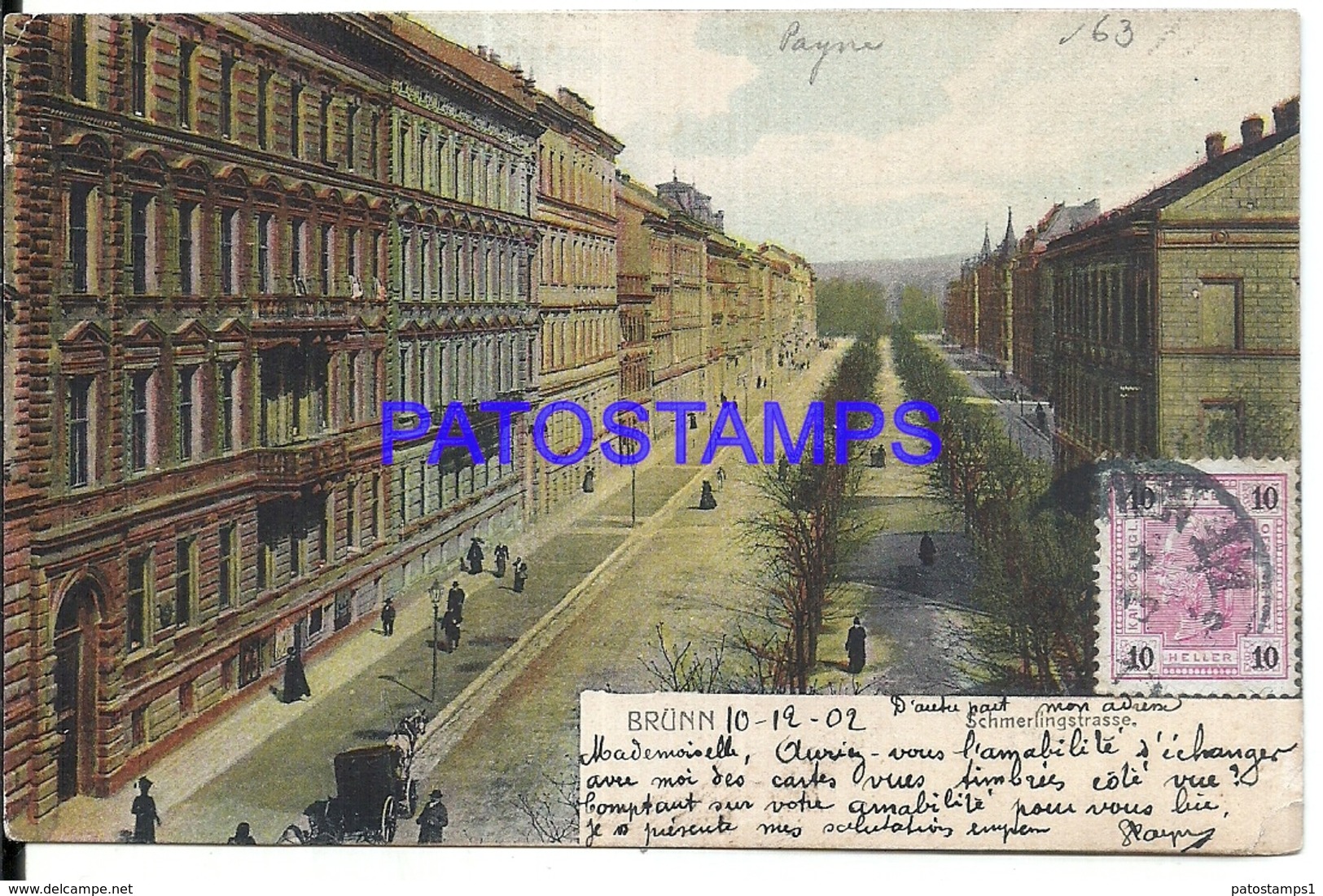 98942 CZECH REPUBLIC ČESKÁ REPUBLIKA BRUNN SCHMERLING STREET CIRCULATED TO ARGENTINA POSTAL POSTCARD - Bosnie-Herzegovine