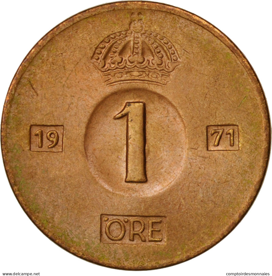 Monnaie, Suède, Gustaf VI, Ore, 1971, SPL, Bronze, KM:820 - Svezia