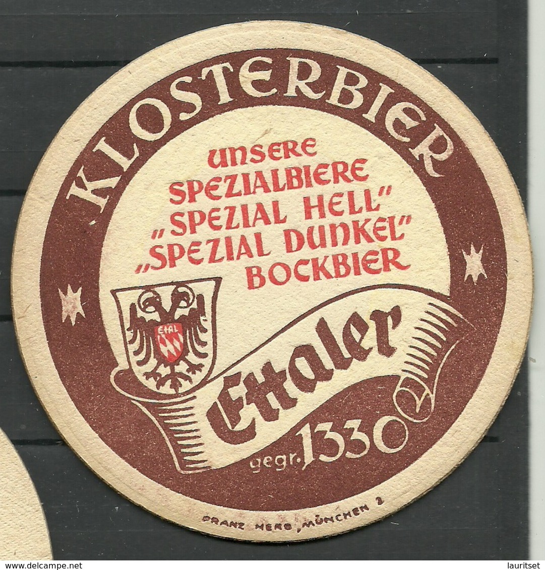 Bierdeckel Deutschland Ettaler Klosterbier - Beer Mats