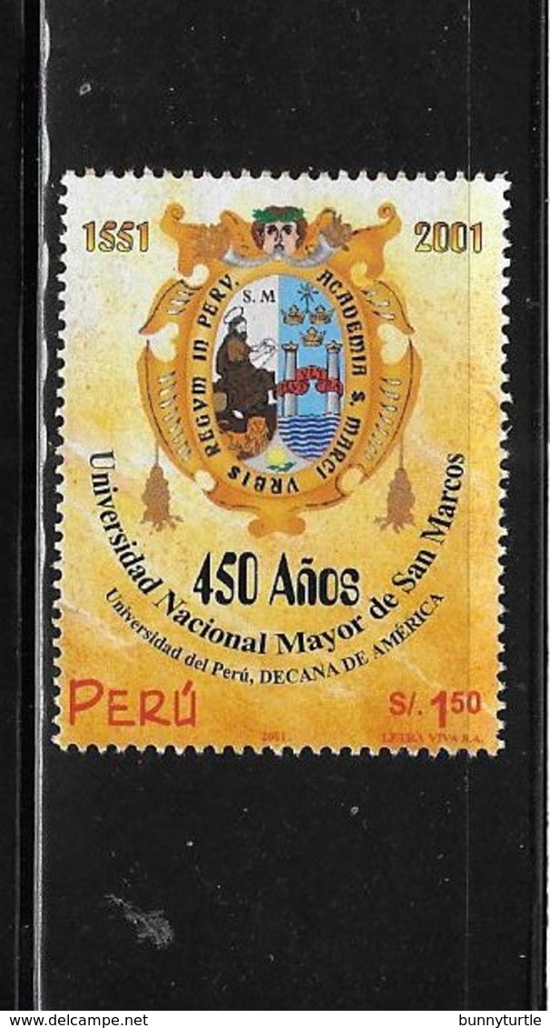 Peru 2001 San Marcos University 450 Anniversary MNH - Perù