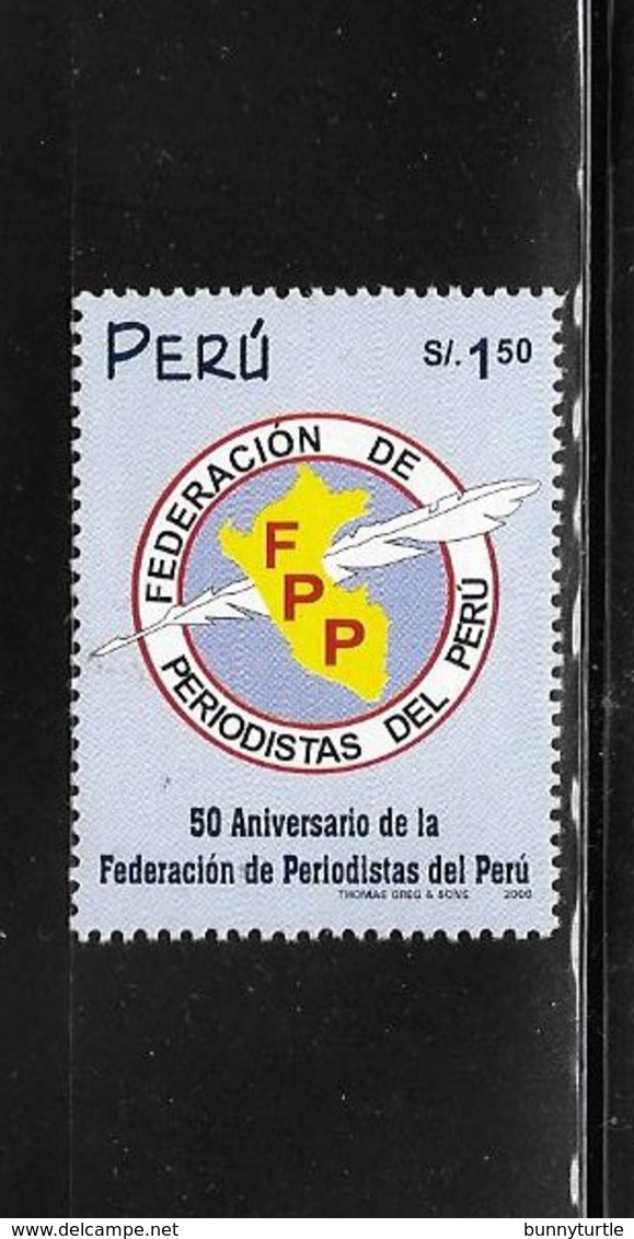 Peru 2000 Peruvian Journalists Federation MNH - Peru