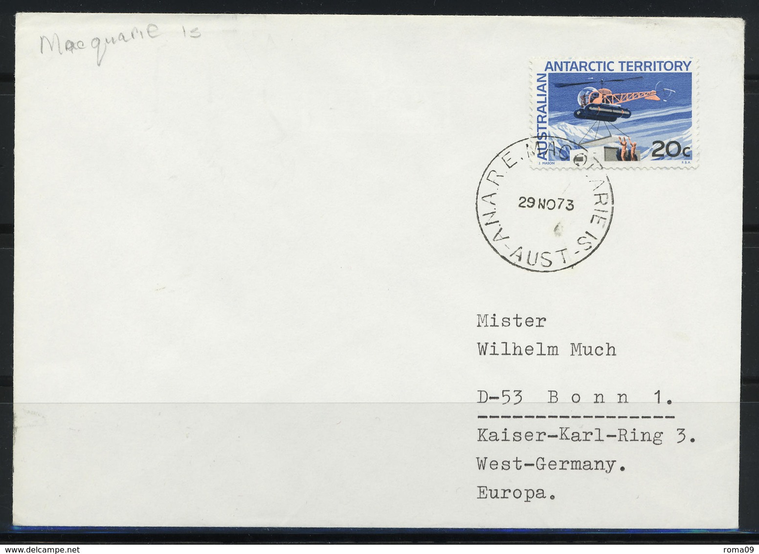 Australien, Antarktisstation "Macquarieinsel" 1973; MiNr. 15 (Australian Antartic Territory); B-100 - Sonstige & Ohne Zuordnung