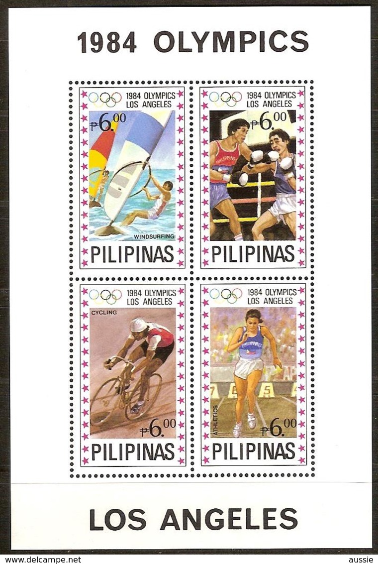 Pilipinas Philippines 1984 Yvertn° Bloc 20 *** MNH Cote 12,50 Euro Euro Sport Jeux Olympiques Los Angeles - Philippines