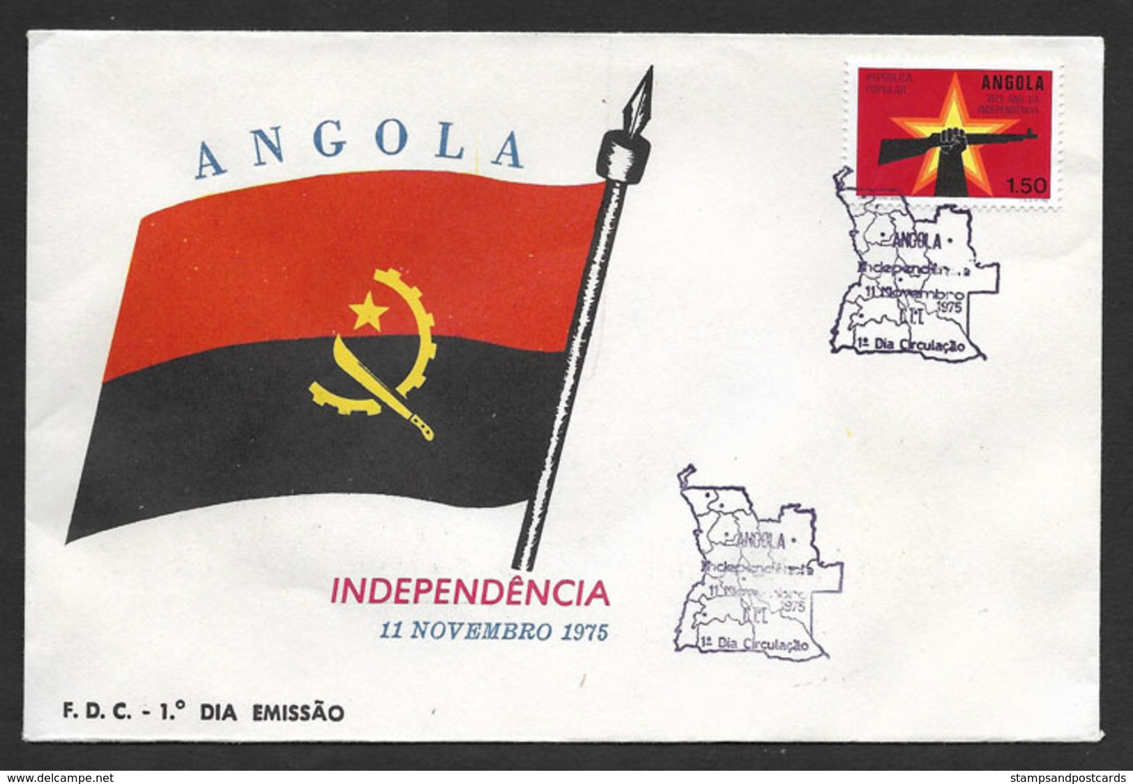 Angola FDC Indépendance 1975 Independence FDC 1975 - Angola