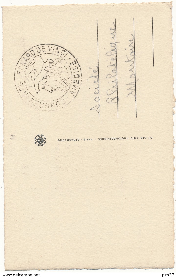 Carte Maximum, AMBOISE - Congrès International Léonard De Vinci - 1950-1959