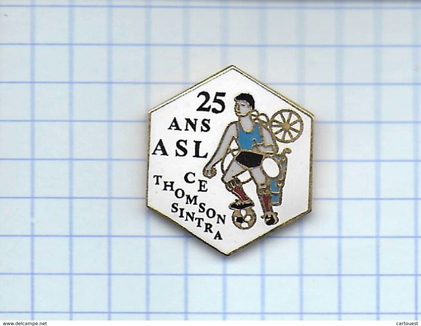 Pin's Pins / THEME- 25 ANS Le Club - A.S.L. C.E. THOMSON SINTRA ASM - FFF  ( Football ) - Football