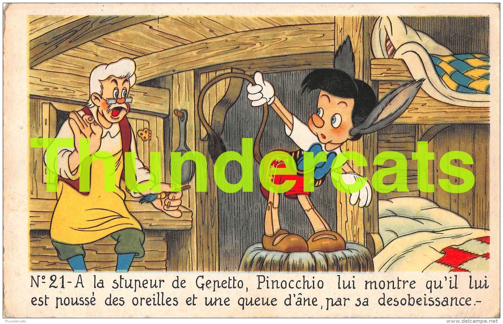 CPA WALT DISNEY PINOCCHIO - Autres & Non Classés