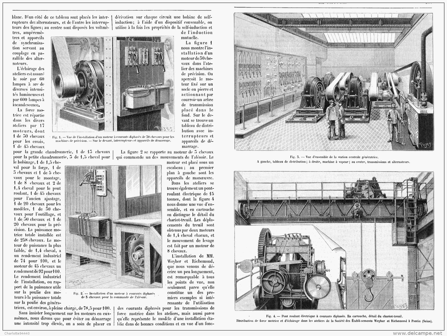 DISTRIBUTION DE FORCE MOTRICE Et D'ECLAIRAGE PAR L'ELECTRICITE  1895 - Autres & Non Classés