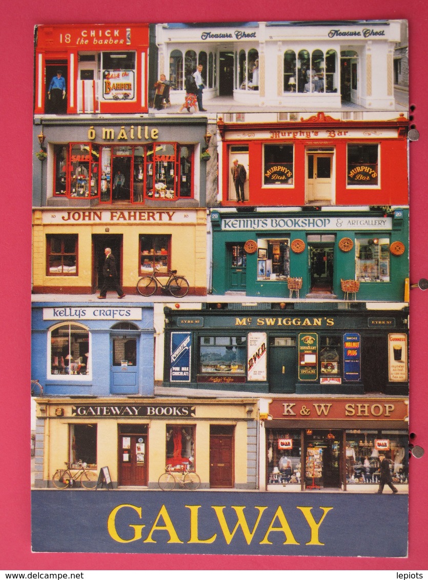 Visuel Très Peu Courant - Irlande - Galway Shopfronts - Recto-verso - Galway