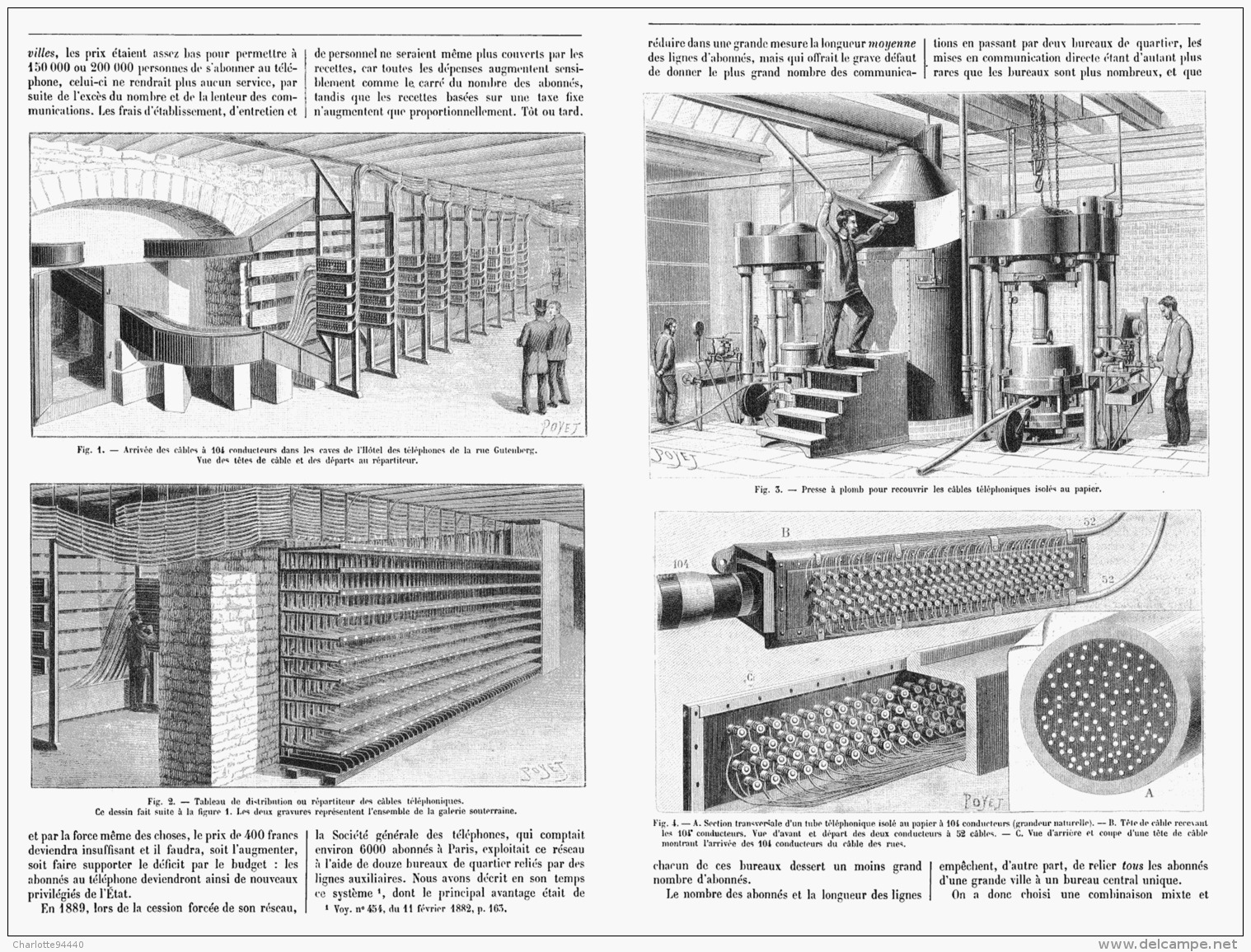 LE NOUVEAU SYSTEME TELEPHONIQUE De La VILLE DE PARIS   1895 - Autres & Non Classés