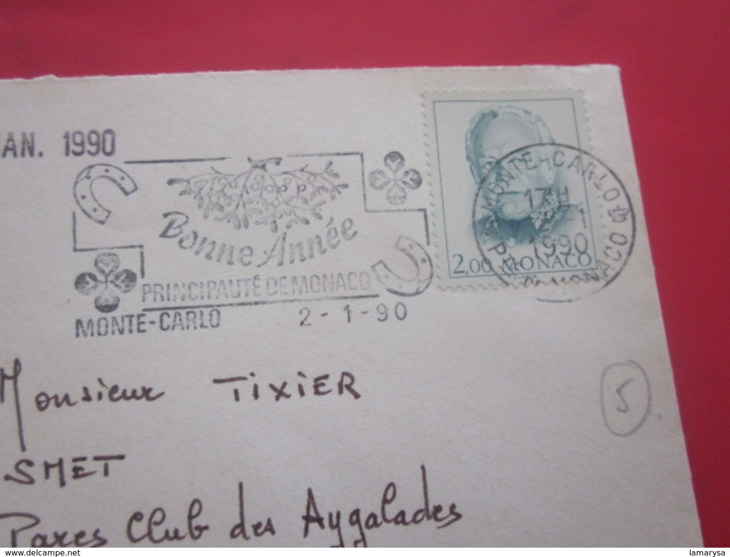 MONACO-MONTE-CARLO  -Lettre Avec Timbre De Collection - Hotel- Marcophilie -...Faire Défiler Images & Voir.. - Storia Postale