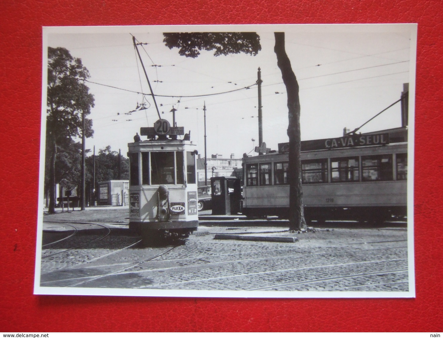 BELGIQUE - BRUXELLES - PHOTO 13.5 X 10 - TRAM - TRAMWAY - LIGNE 20 -- - Transporte Público