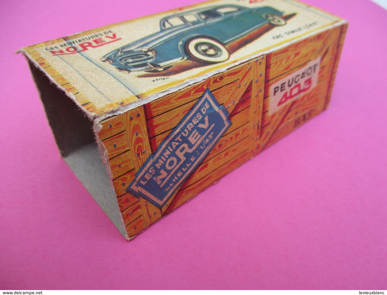 NOREV/ Boite Carton Ancienne Vide ( Manque Abattants De Côtés)/ 403 Peugeot /1-43éme/Miniature/1955-60   VOIT42 - Other & Unclassified