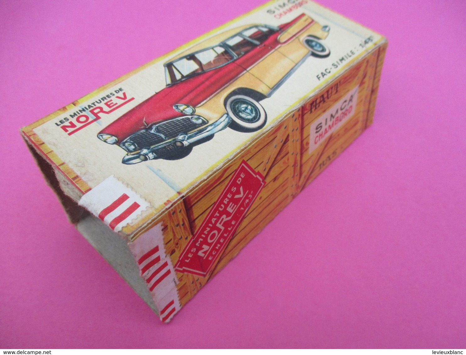 NOREV/ Boite Carton Ancienne Vide ( Manque Abattants De Côtés)/ CHAMBORD Simca /1-43éme/Miniature/1955-60   VOIT43 - Andere & Zonder Classificatie