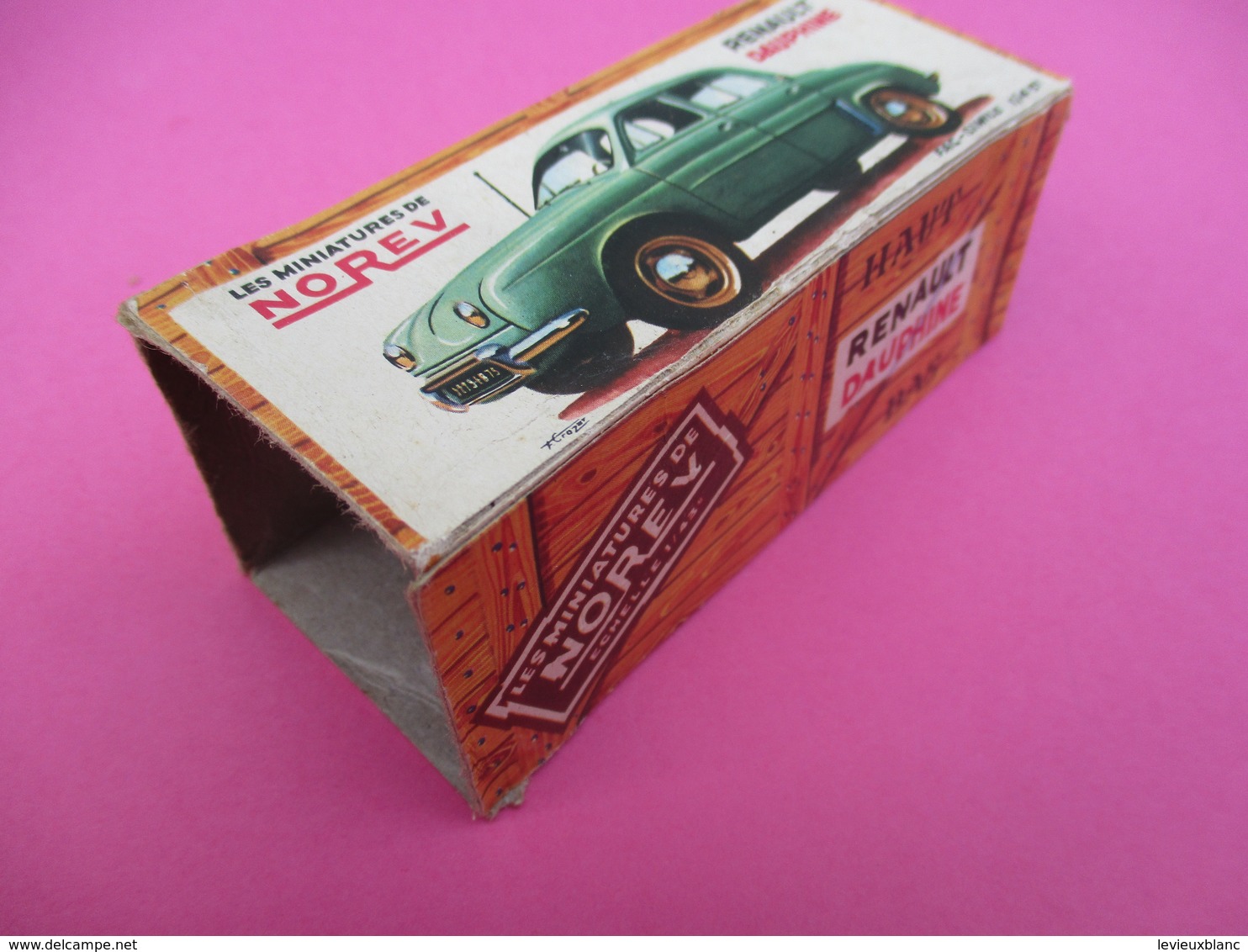 NOREV/ Boite Carton Ancienne Vide ( Manque Abattants De Côtés)/DAUPHINE Renault /1-43éme/Miniature/1955-60   VOIT44 - Autres & Non Classés