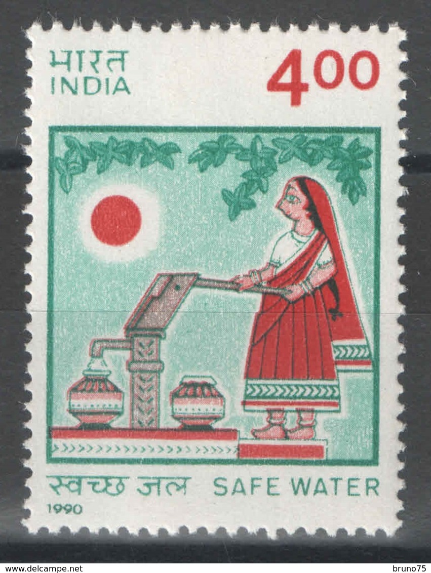 Inde - YT 1064 ** - 1990 - Safe Water - Neufs