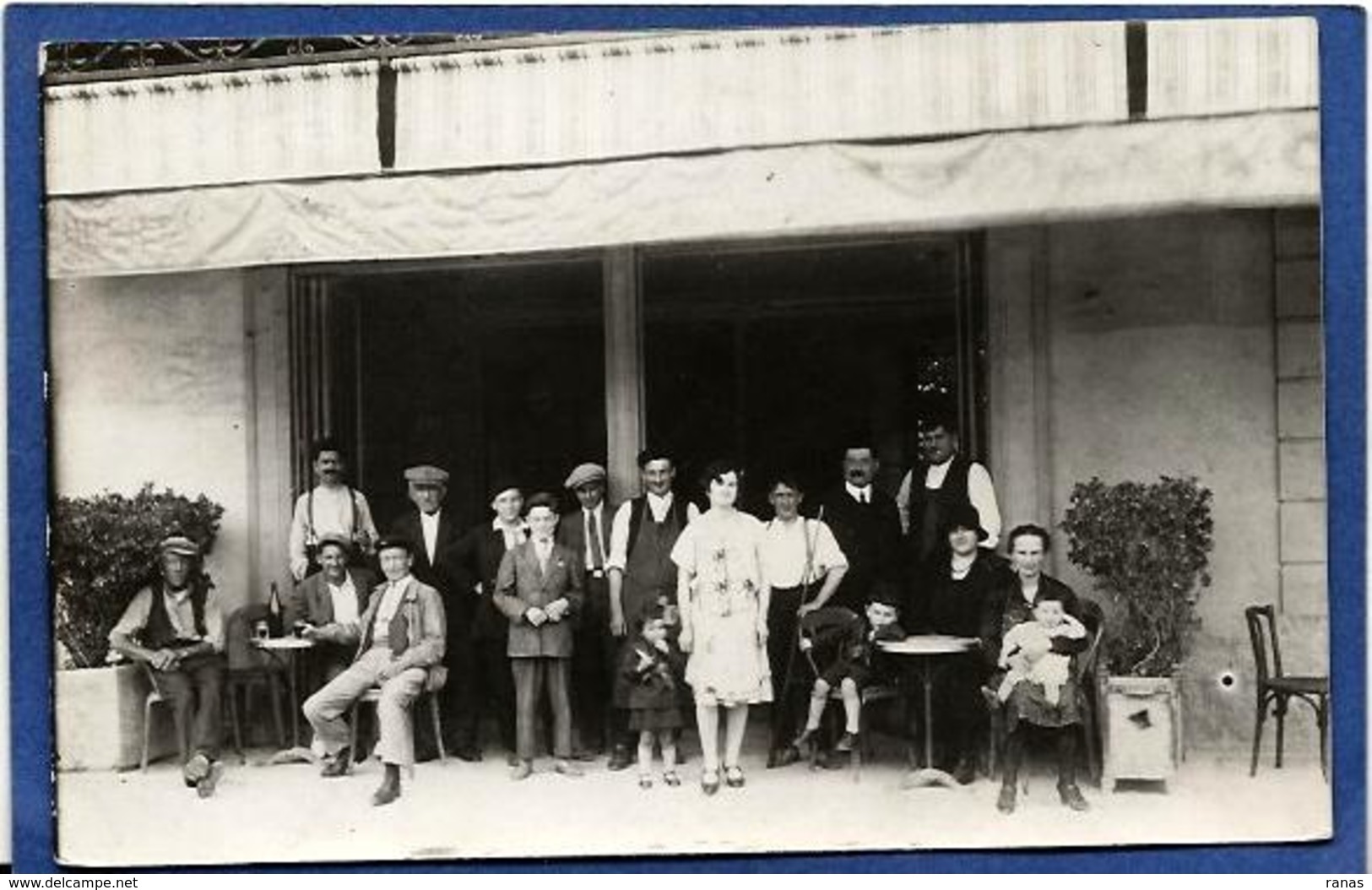 CPA à Identifier Commerce Shop Carte Photo RPPC Non Circulé Café Bar - Zu Identifizieren