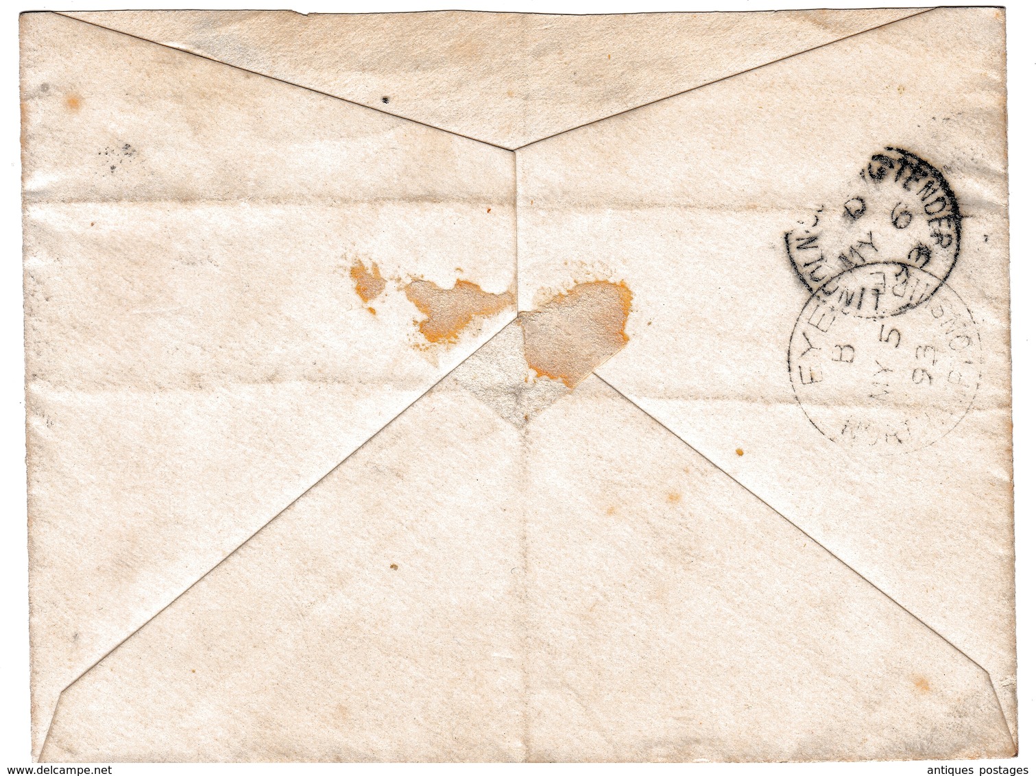 Lettre Peterborough Royaume Uni Angleterre 1893 Entier Postal One Penny England - Interi Postali