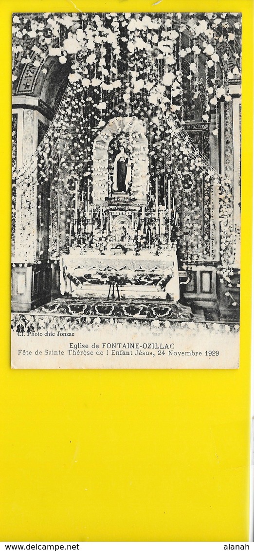 FONTAINE-OZILLAC Fête De L'Enfant Jésus Eglise (Photo Chic) Charente Maritime (17) - Autres & Non Classés