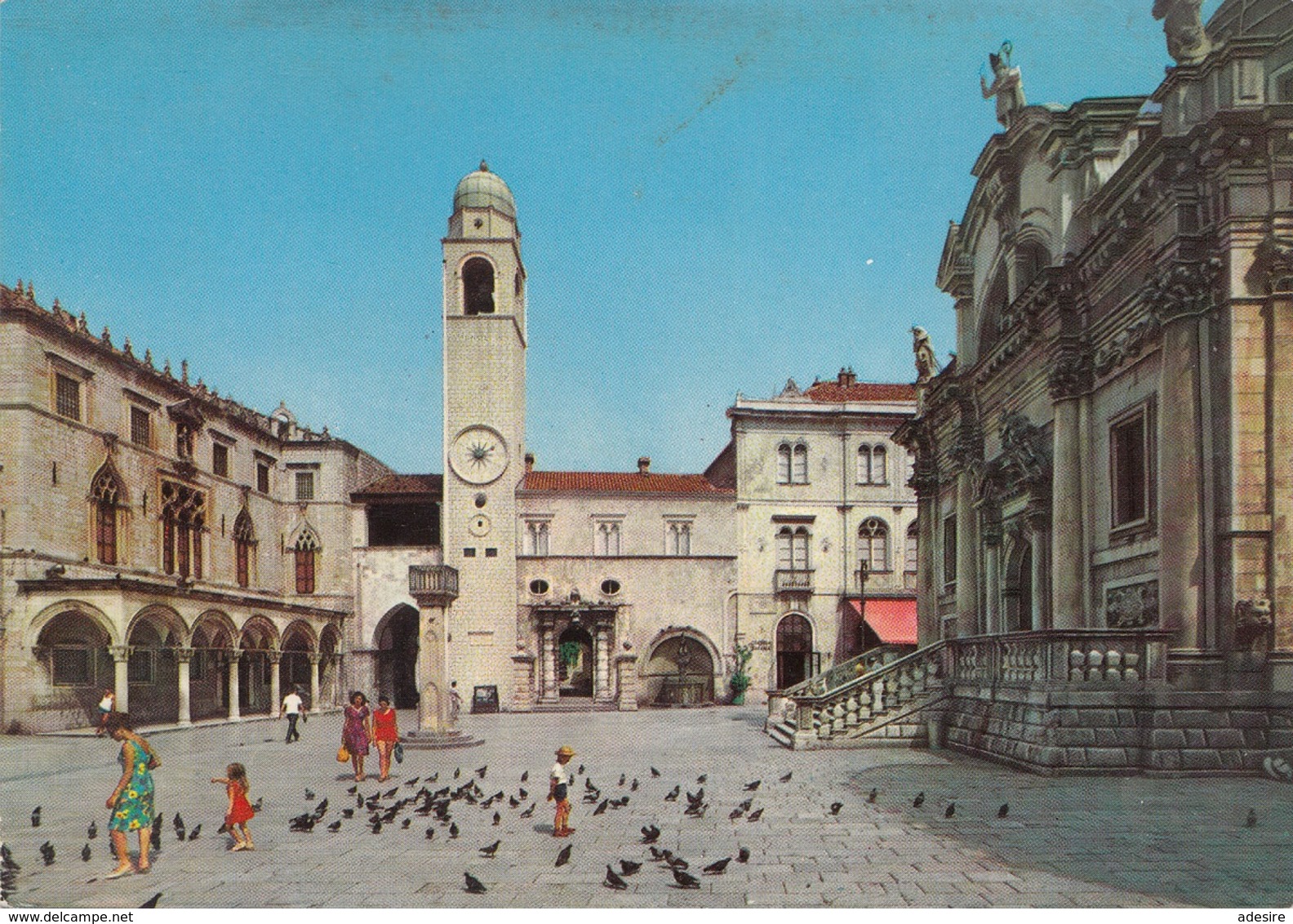 JUGOSLAVIJA 1966? - 3 Fach Frankierung Auf Ak DUBROVNIK - Briefe U. Dokumente