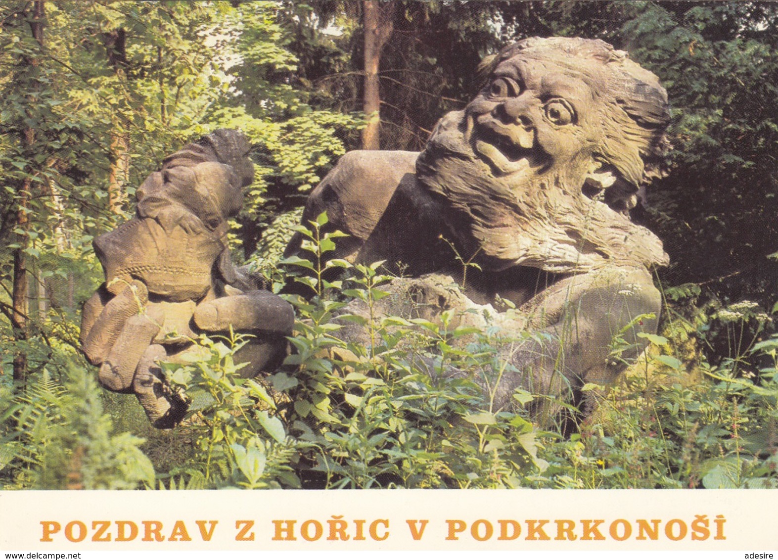 CESKOSLOVENSKO 1985 - 3 Sondermarken Auf Ak POZDRAV Z HORIC V PODKRKONOSI - Briefe U. Dokumente