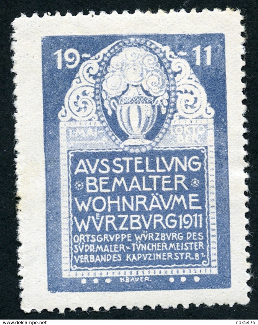 CINDERELLA : AUSSTELLUNG BEMALTER WOHNRAUME - WURZBURG 1911 - Cinderellas