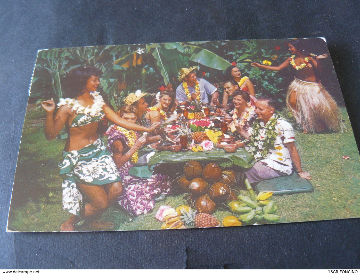 1951 ANCIENT BEAUTIFUL SMALL POSTCARD OF SAMOA  / ANTICA  PICCOLA CARTOLINA  VIAGGIATA DI SAMOA - American Samoa