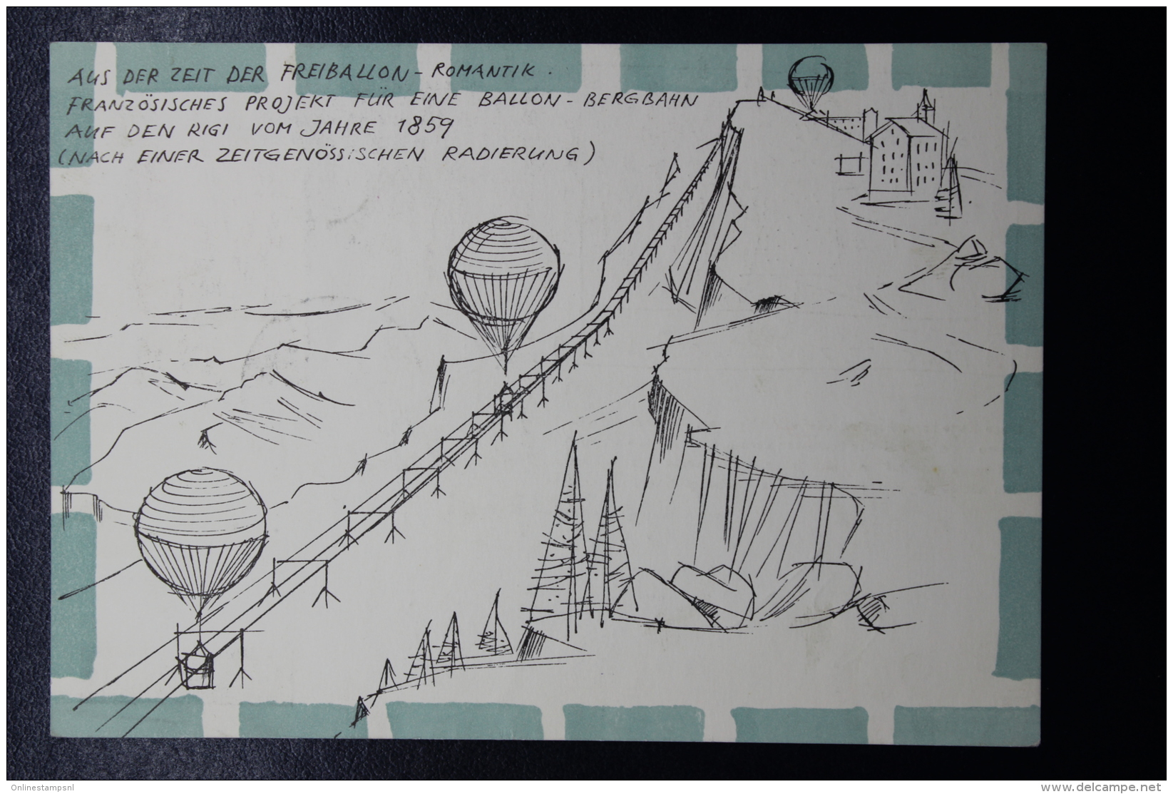 Liechtenstein Ballonpost  Weggis / Vaduz Leiden Holland  1956 - Lettres & Documents