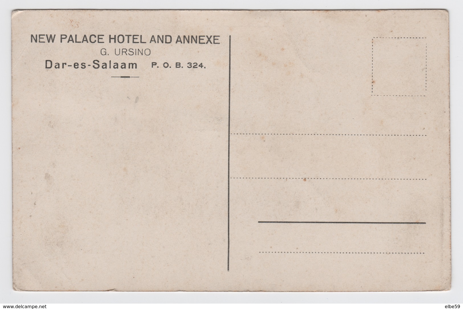 Tanzania, Dar-es-Salaam, New Palace Hotel And Annexe, Unused - Tanzanía