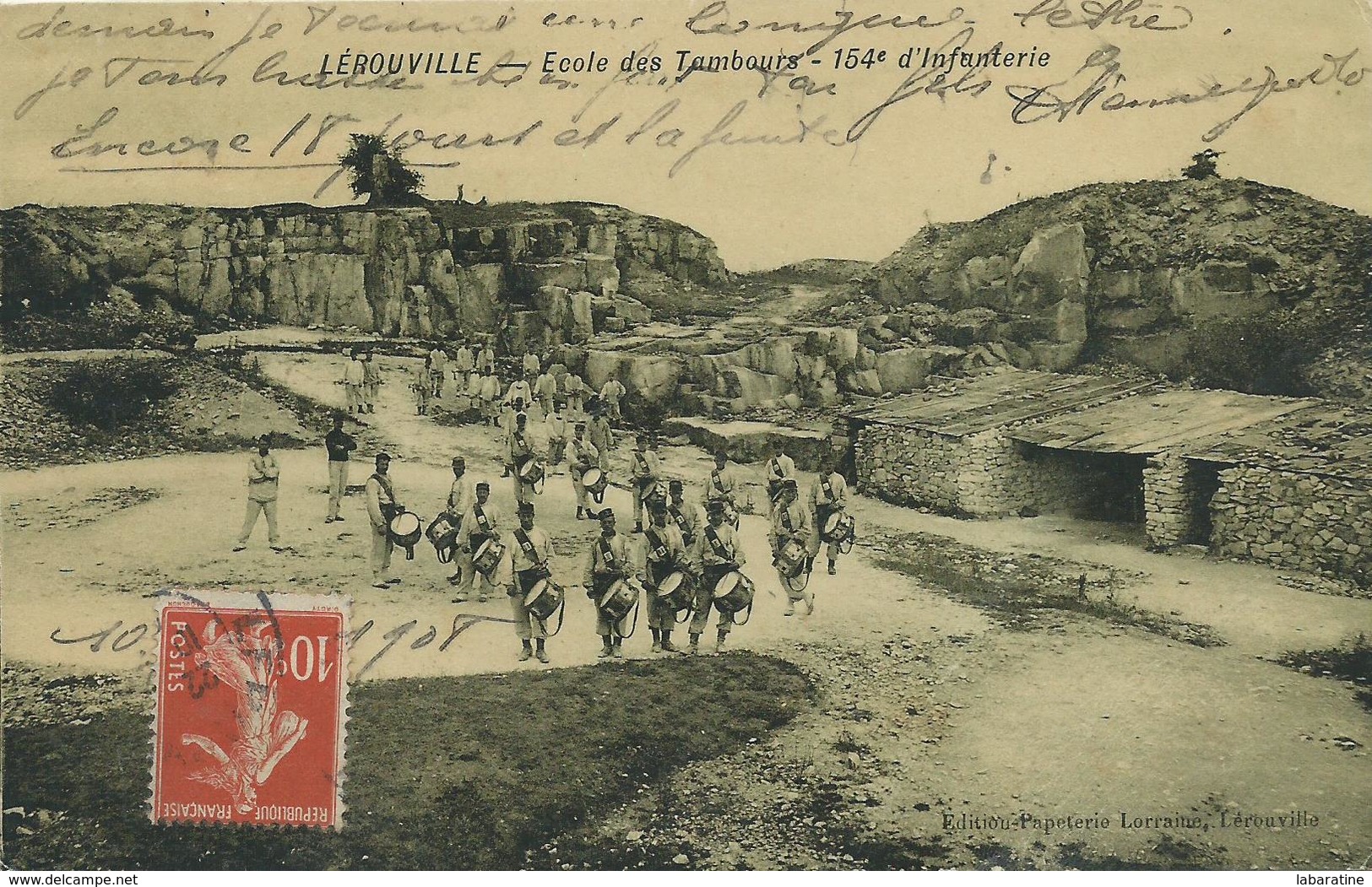 55)   LEROUVILLE  - Ecole De Tambours - 154 E D' Infanterie - Lerouville