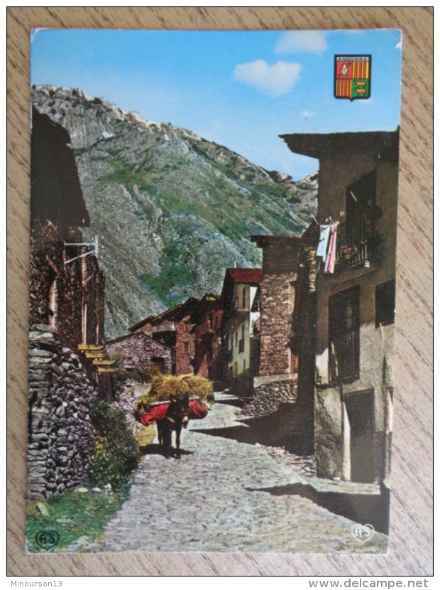 VALLS D'ANDORRA : VIEILLE RUE PITTORESQUE DE CANILLO - Andorra