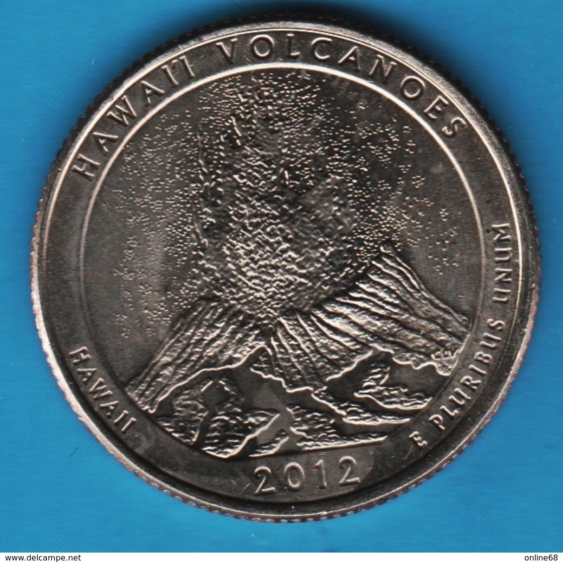 USA ¼ Dollar Washington Quarter 2012 D HAWAII VOLCANOE - 2010-...: National Parks