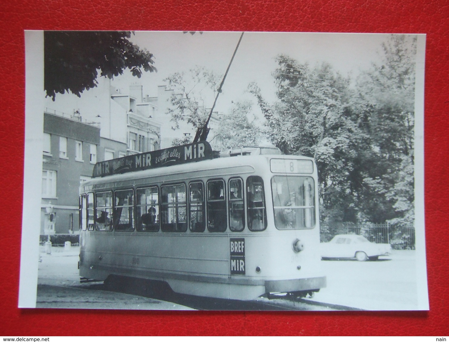 BELGIQUE - BRUXELLES -  ANVERS  PHOTO 15 X 10 - TRAM - TRAMWAY - LIGNE 8 - CHURCHILL - 4 MAI 1961 - - Trasporto Pubblico Stradale