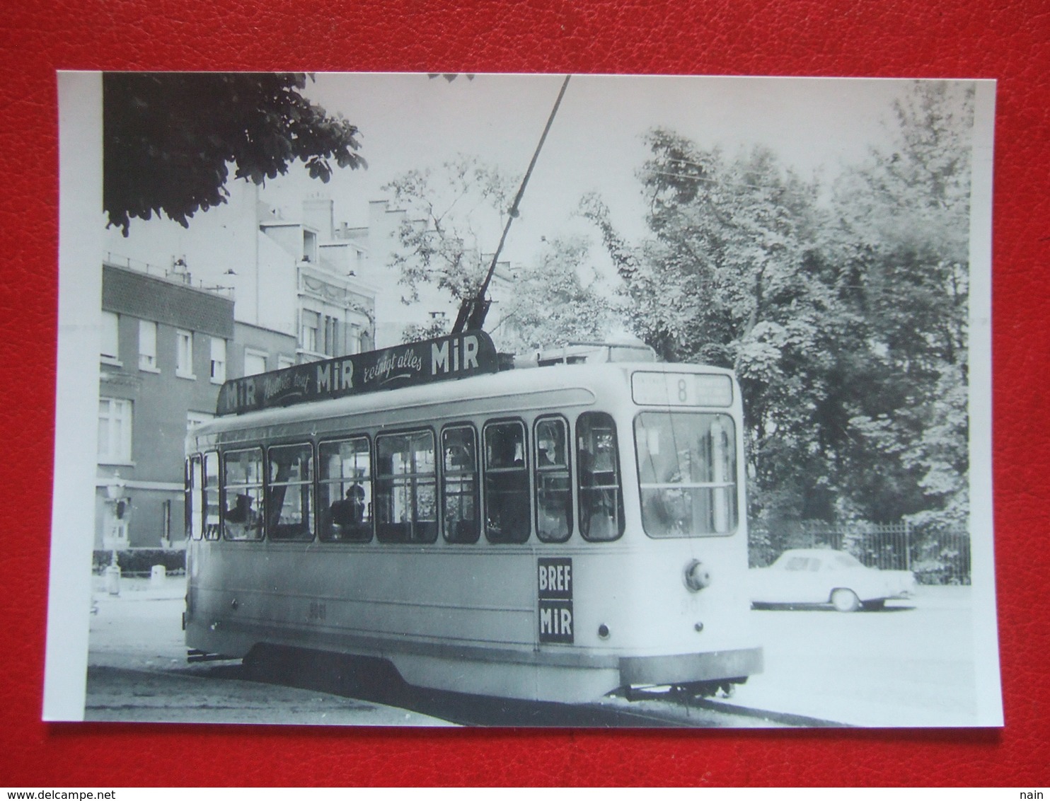 BELGIQUE - BRUXELLES -  ANVERS  PHOTO 15 X 10 - TRAM - TRAMWAY - LIGNE 8 - CHURCHILL - 4 MAI 1961 - - Transporte Público