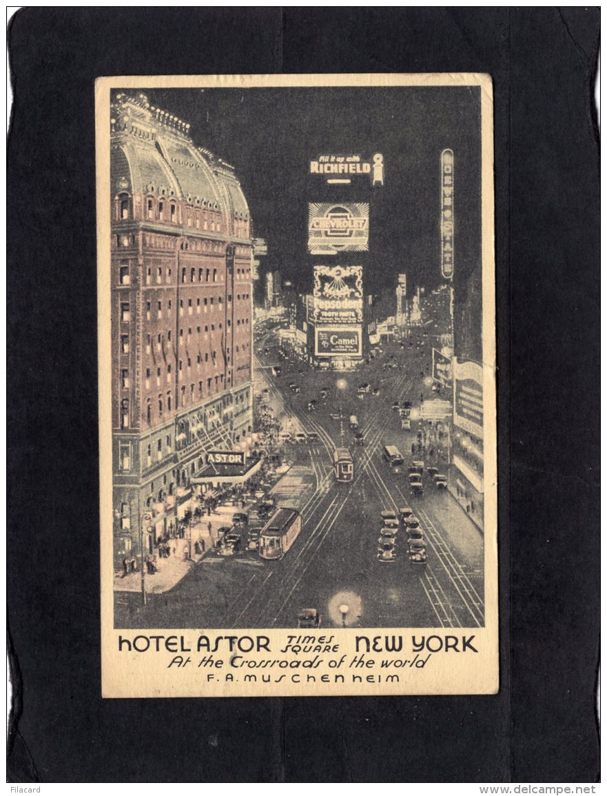 79078    Stati  Uniti,   Hotel Astor,  Times  Square,  New York,  At The Crossroads Of The World,  F. A. Muschenheim,  V - Time Square