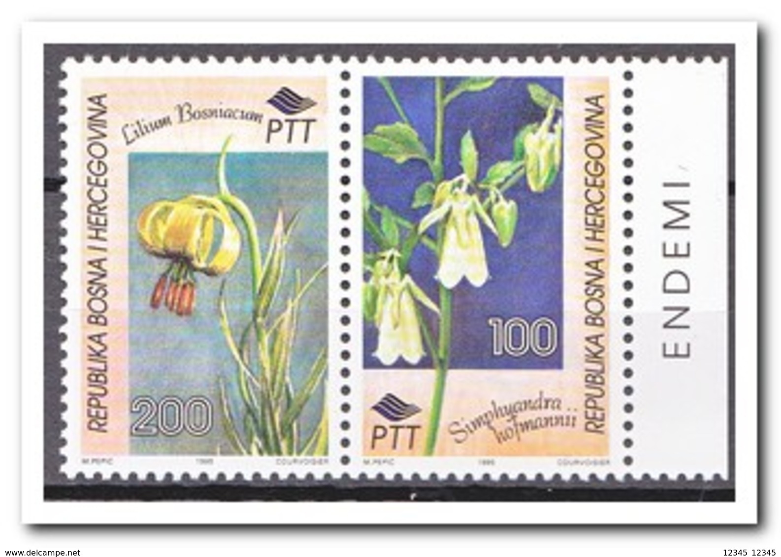 BosnIë Herzegovina 1995, Postfris MNH, Flowers - Bosnië En Herzegovina