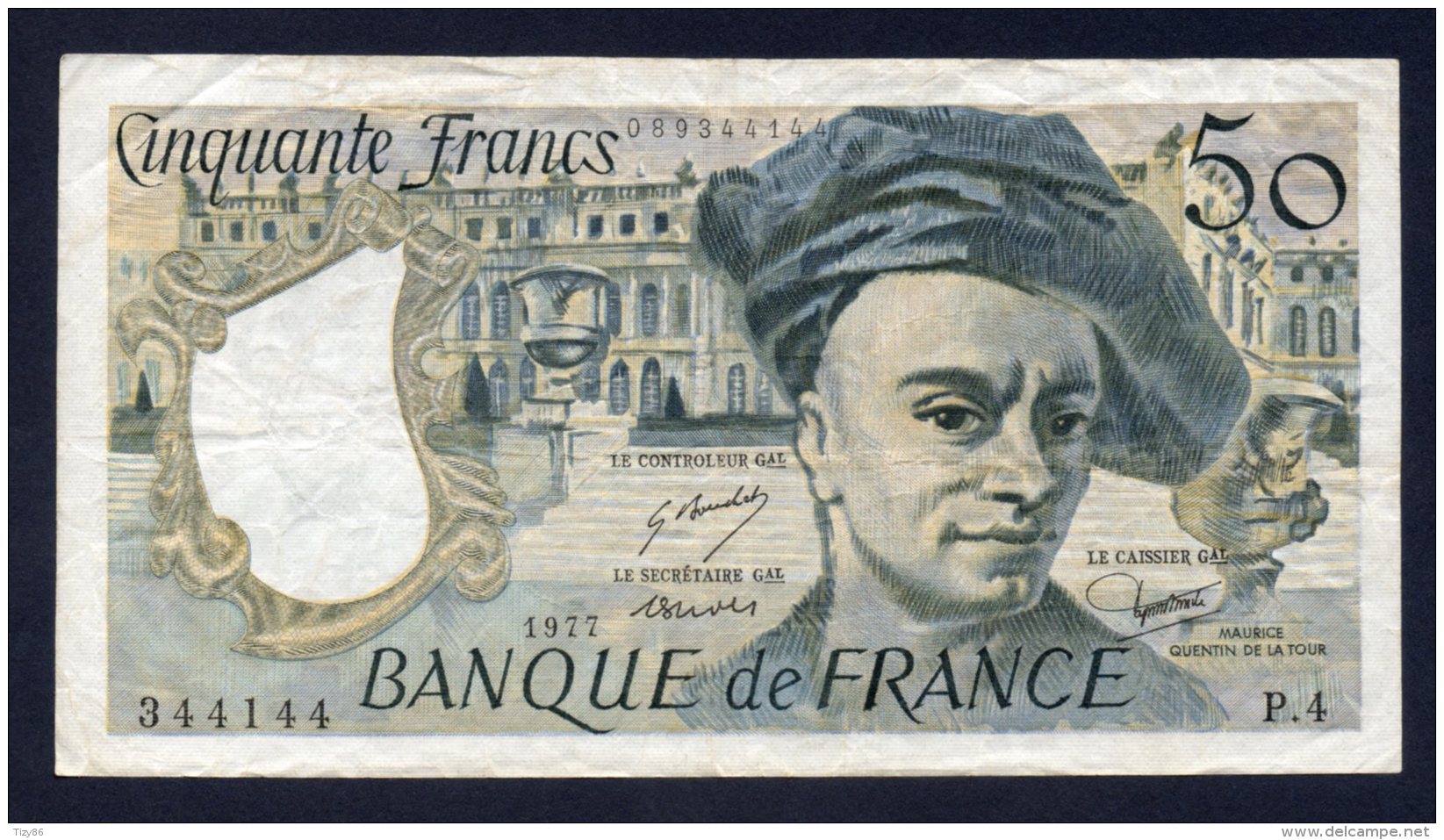 Banconota Francia - 50 Francs 1977 - BB - 50 F 1976-1992 ''Quentin De La Tour''