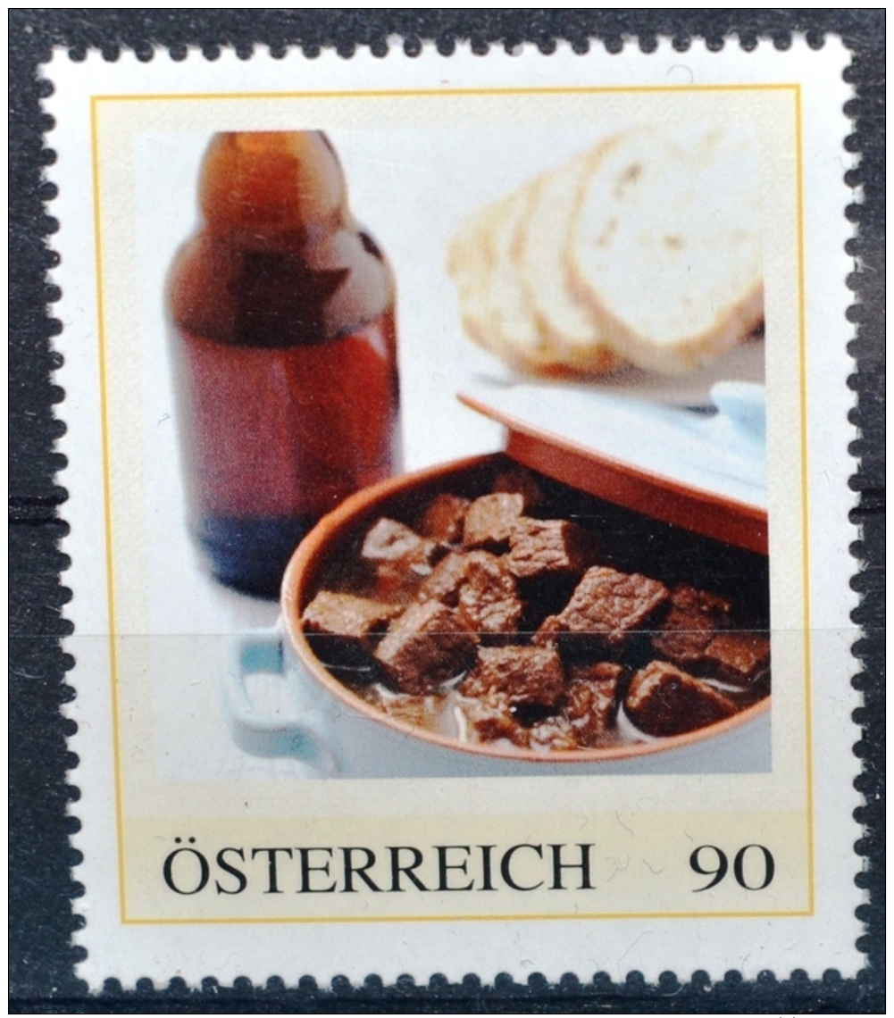 SPECIAL EDITION AUSTRIAN POST - F047 Wiener Saftgulasch Mit Bier, Gulasch, Küche, Kulinarik, Cooking, AT 2014** - Autres & Non Classés