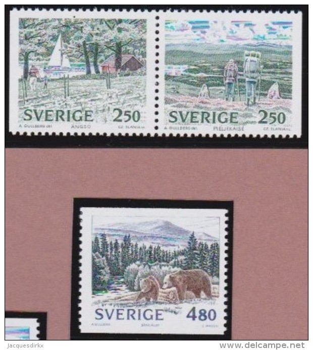 Sweden   .    Facit      .      1599/1604  ( 2 Scans )           .        **   .       MNH     .   /   .       Postfris - Ongebruikt