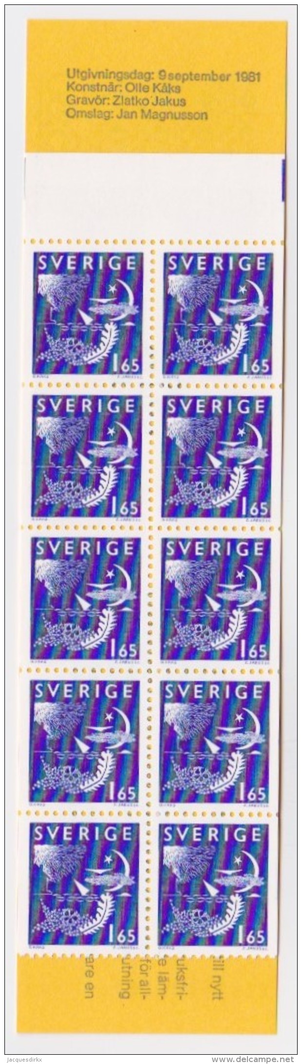 Sweden   .    Facit      .     H  332   (complete)     .        **   .       MNH     .   /   .       Postfris - 1981-..