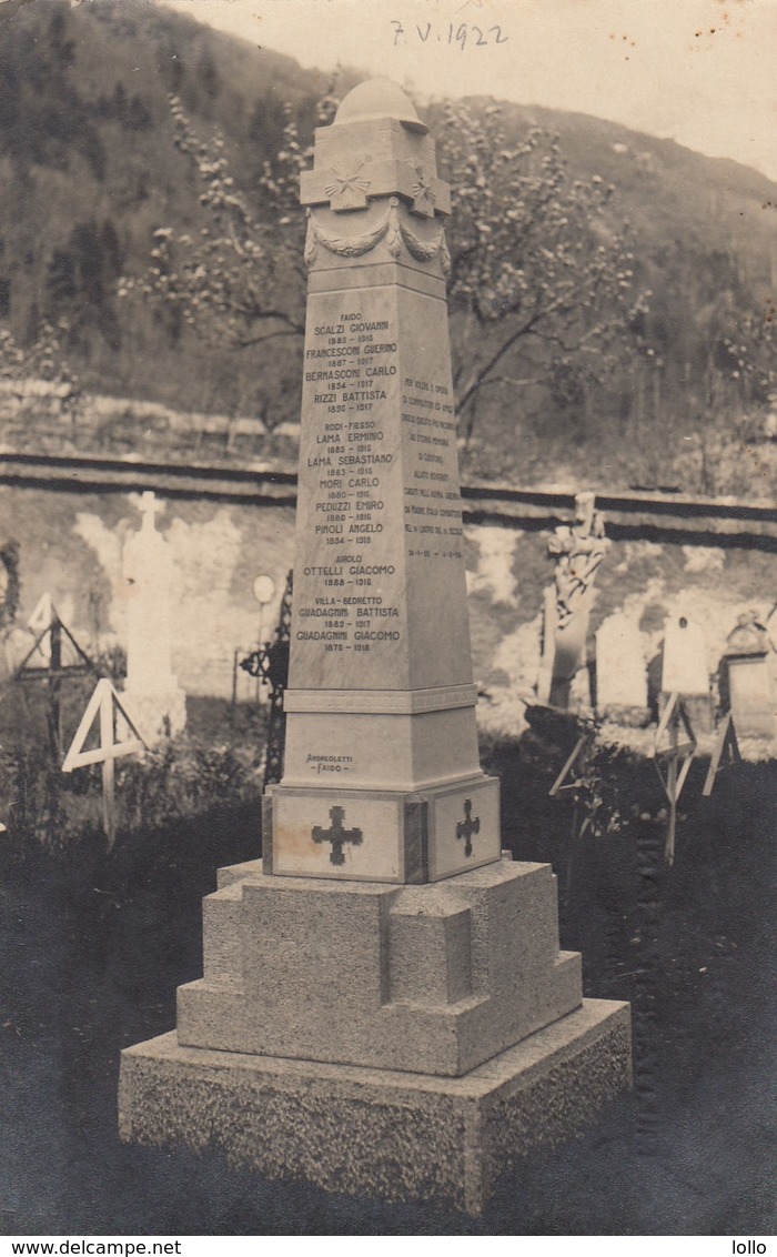 Svizzera - Suisse- Schweiz - Zwitzerland  Faido Monumento Ai Caduti Italiani - Faido