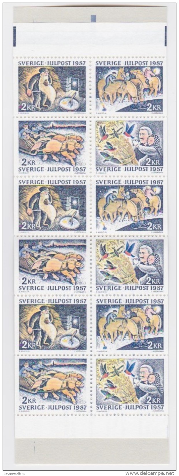 Sweden   .    Facit      .     H  381      (complete)     .        **   .       MNH     .   /   .       Postfris - 1981-..